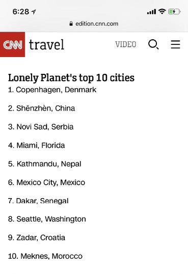 Lonely Planet’s top 10 cities